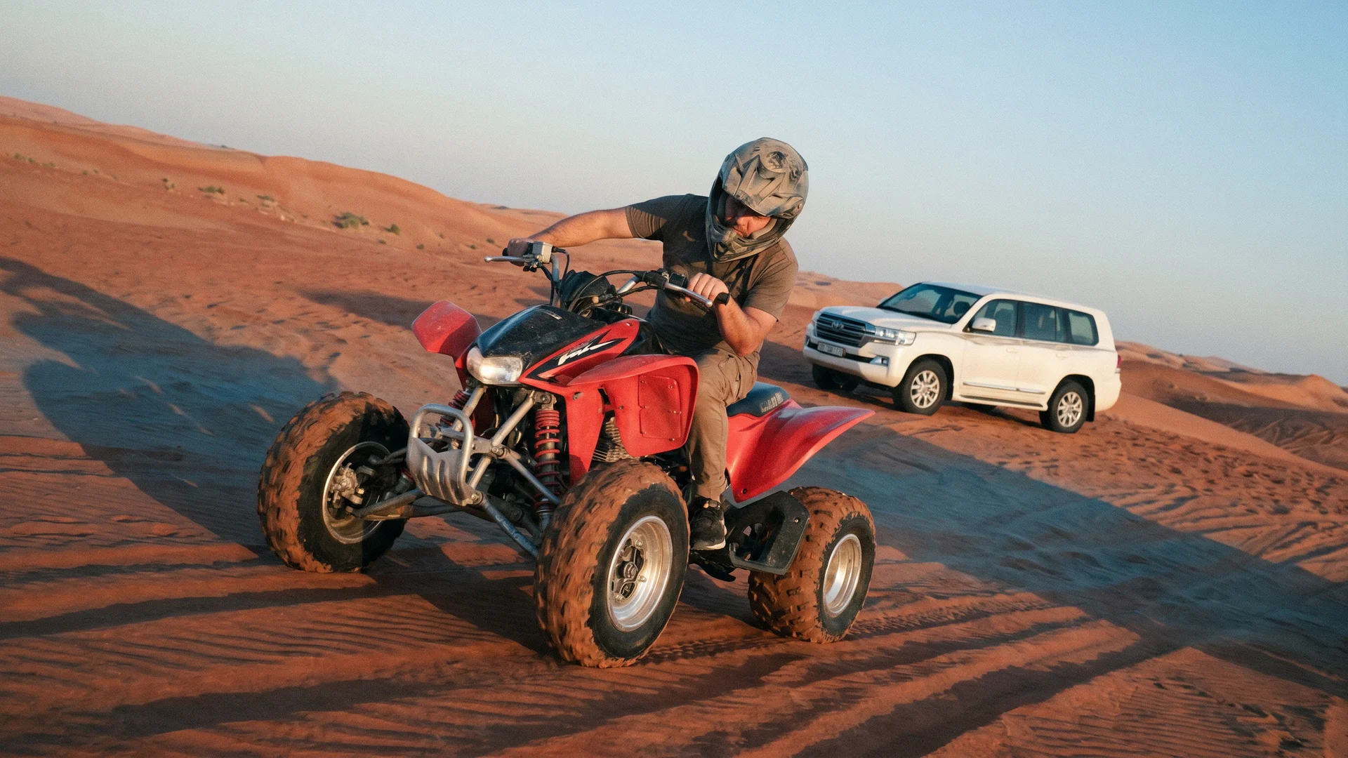 Morning desert safari combined with a quad bike ride outside Dubai