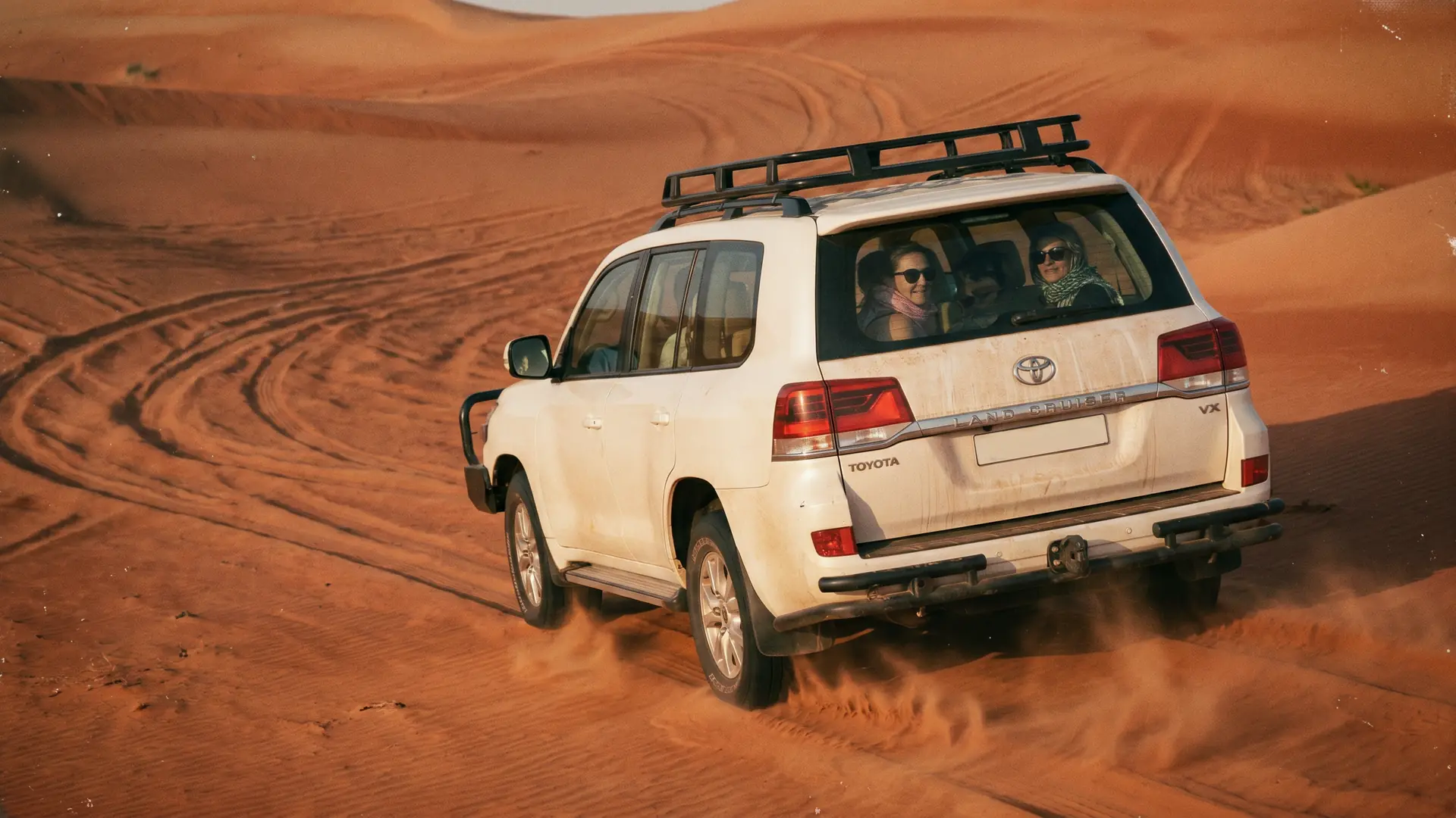 Private evening desert safari with dinner at a camp near Dubai